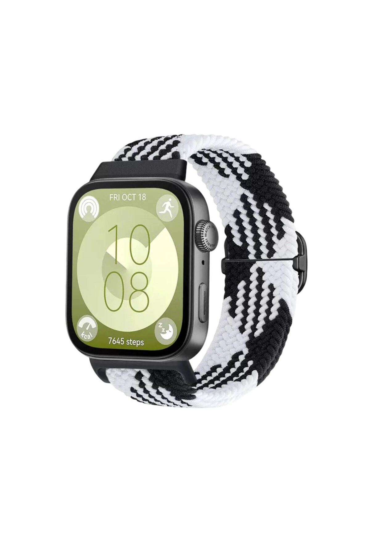 Huawei Fit 4 Kordon (saat Değildir) - Siyah-beyaz