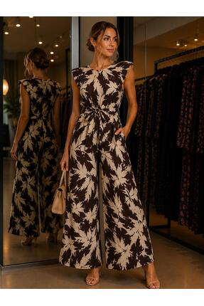 Moda Banuş Dökümlü Yumuşak Kumaş Premium Tulum