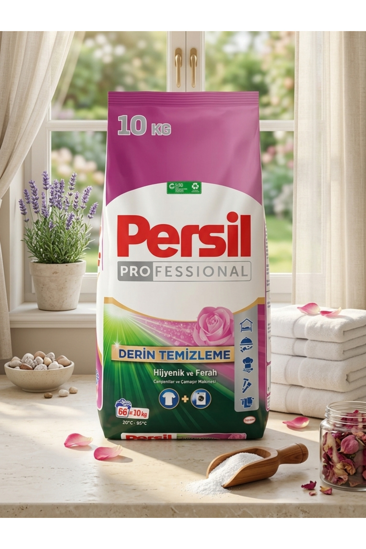 ETY Persil Professional Απορρυπαντικό Ρούχων σε Σκόνη 10 ΚΙΛΑ, 66 Πλύσεις, Τρ...