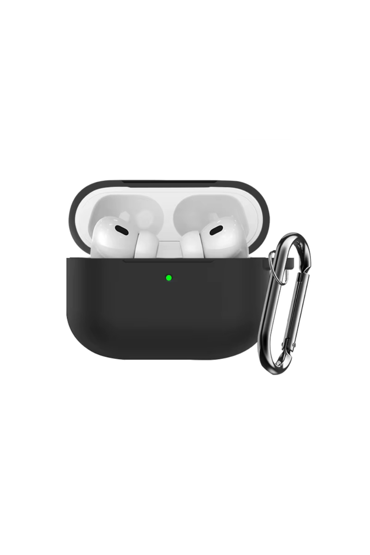 Airpods Pro and Pro 2 Compatible Silicone Case Fully Compatible Earphone Case with Metal Hook