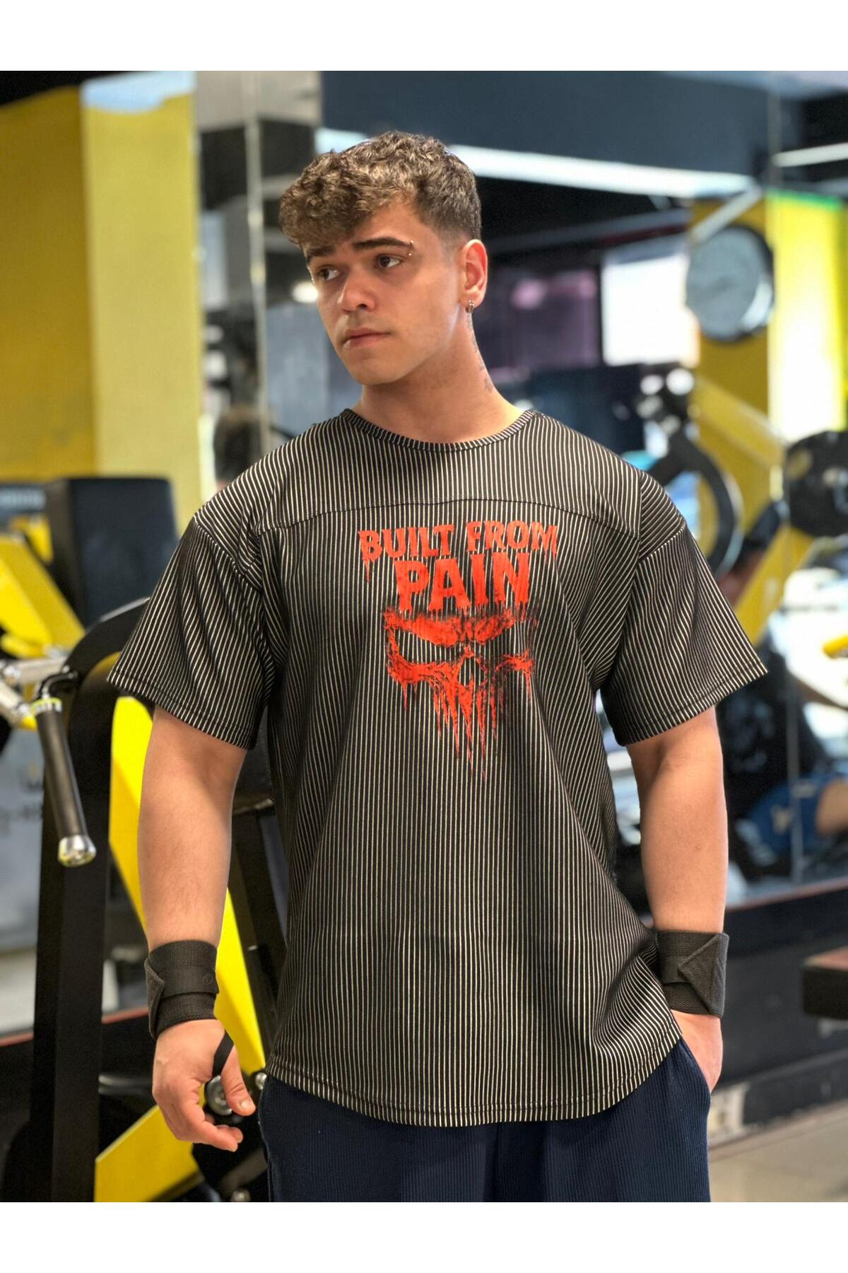Goat Giyim Fitness Üst Sporcu Baggy Kesim T-Shirt