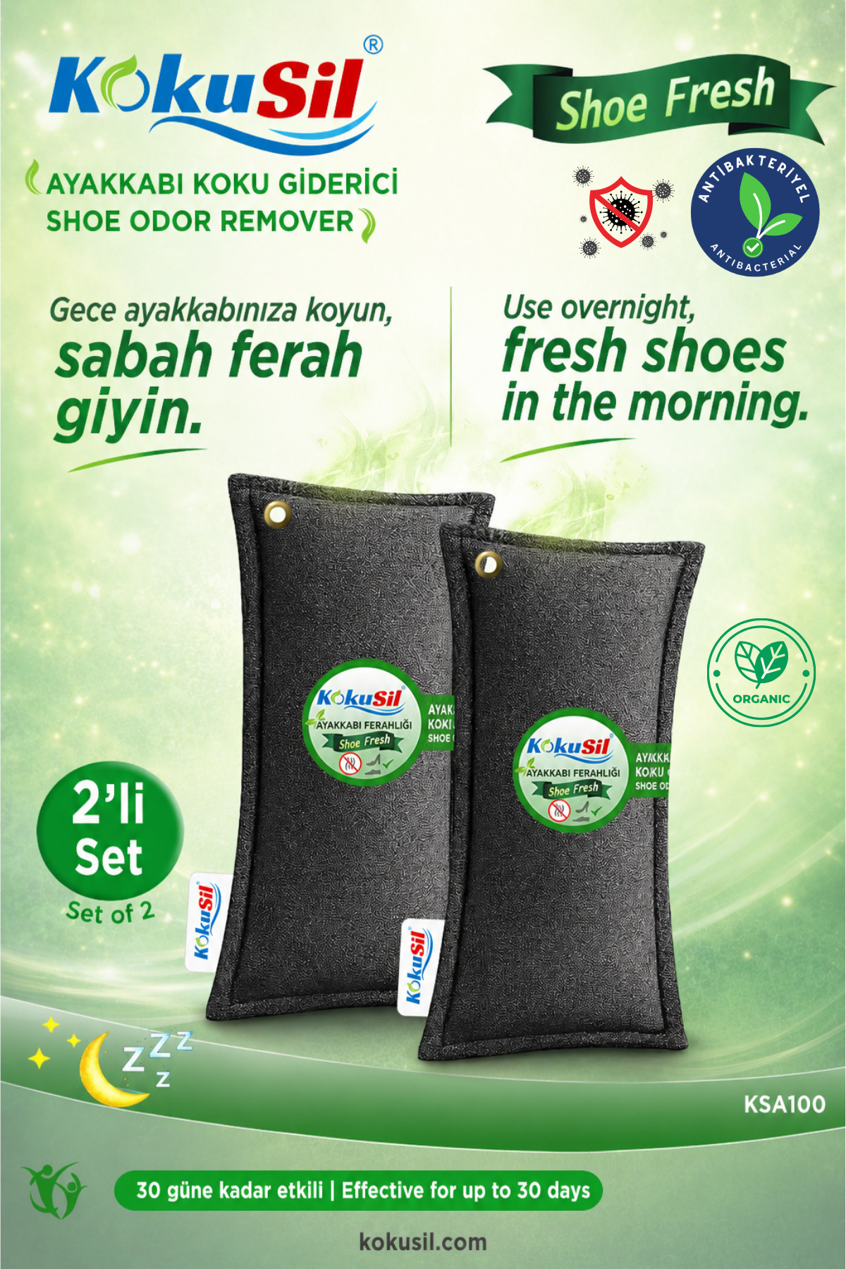 Ayakkabı Koku Giderici Shoe Fresh 2li Set — KSA100