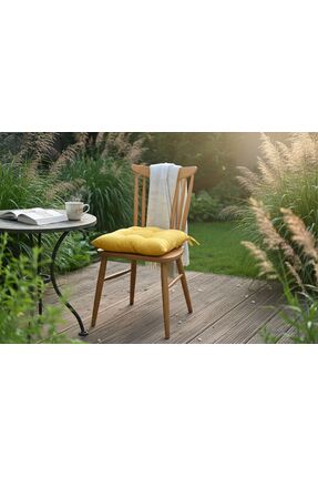 Mof Home Collection Yazın Harika Renkleri Sarı Sandalye Minderi