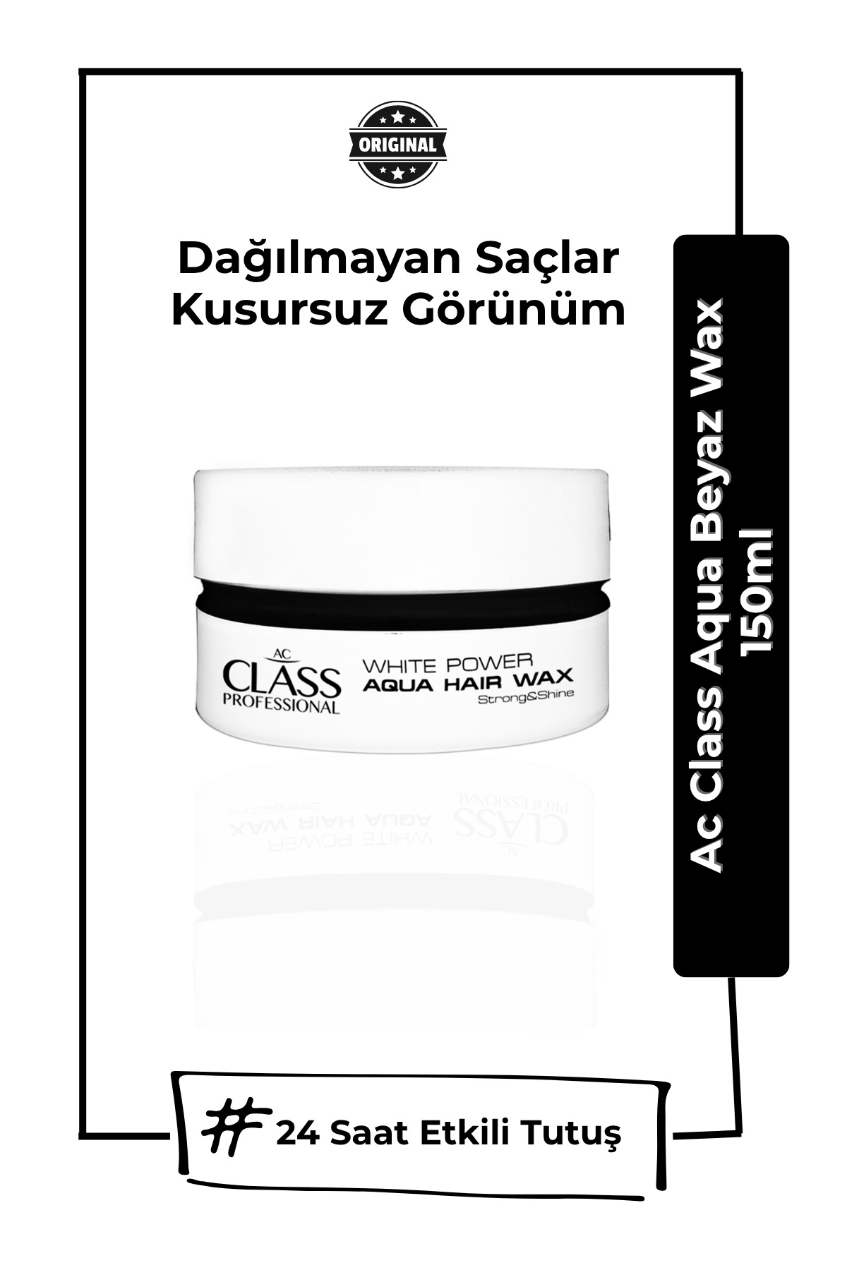 AC CLASS واکس موی آکوا پروفیشنال وایت پاور ۱۵۰ میلیلیتر - حالتدهنده قوی و انعطافپذیر — AcClass-whitewax
