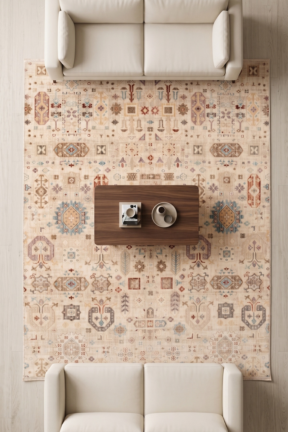 Sultan Vintage Patterned Living Room Bedroom Corridor Rug - Easy to Clean Soft Texture