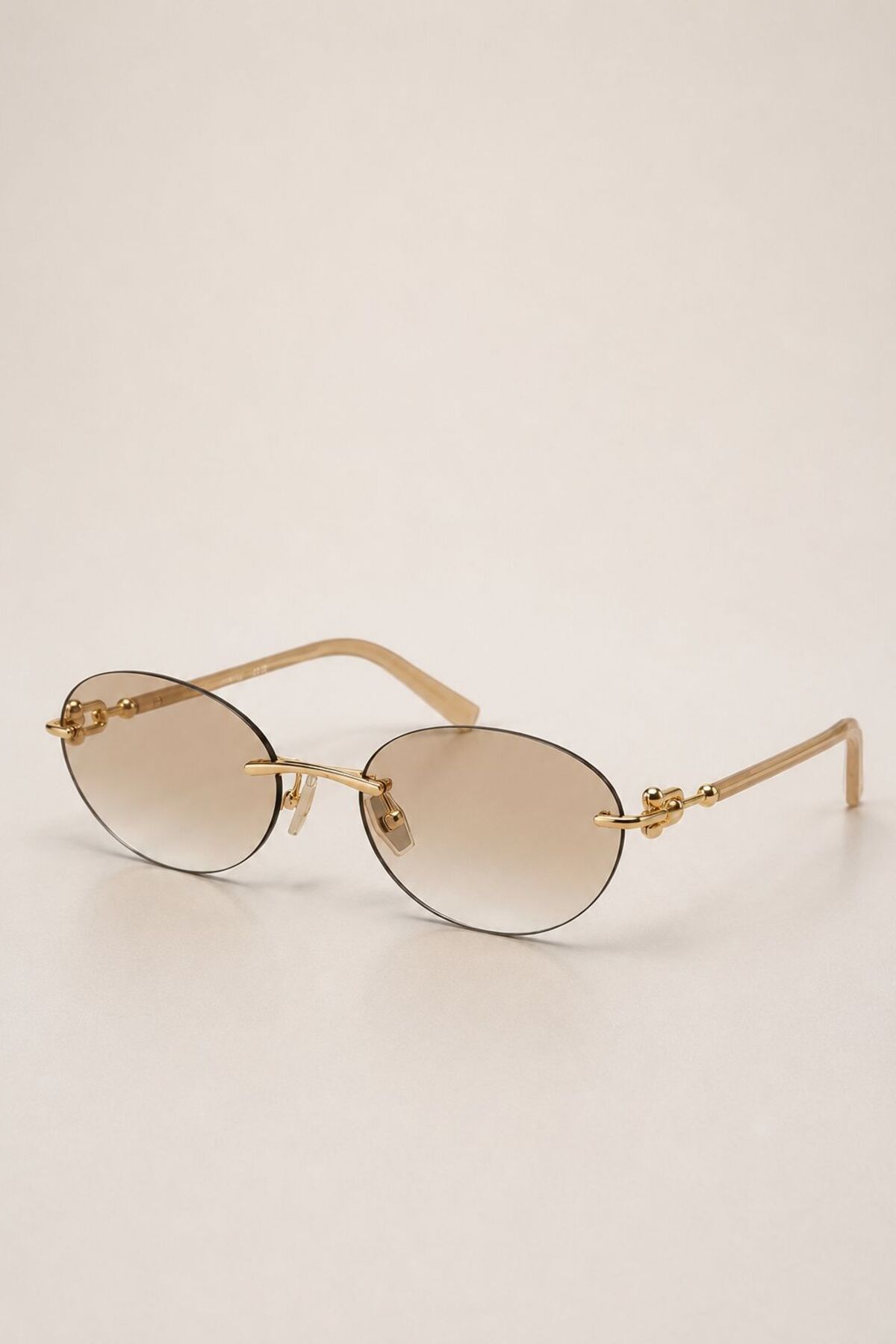 Goldmine Unisex Premium Toffy Güneş Gözlüğü UV400 Nude görsel 7