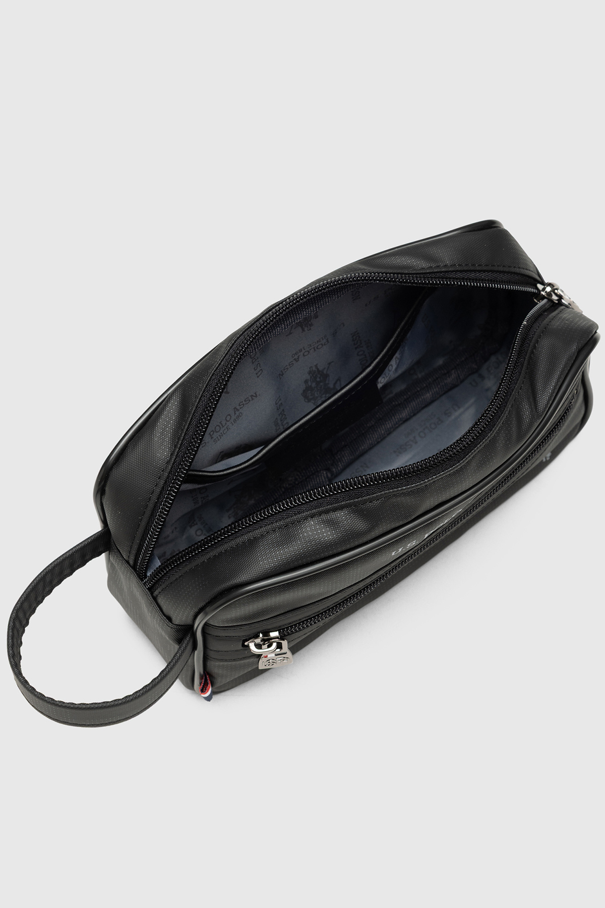 U.S. Polo Assn. U.S Polo Assn 26039 Erkek El Portföyü El Çantası Clutch Çanta Traş Çantası SİYAH görsel 5