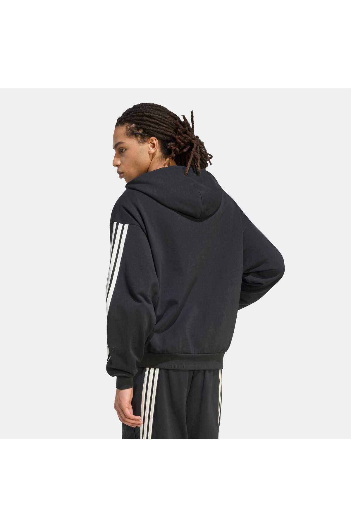 adidas M Ak 3S Fz Erkek Spor Sweatshirt KW2367 görsel 2