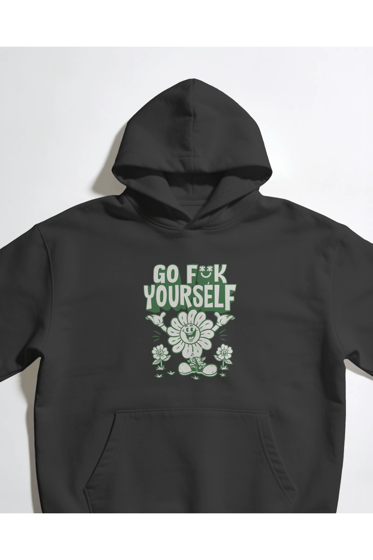 buzagi tasarım ürünleri Go Yourself Unisex Black Sweatshirt
