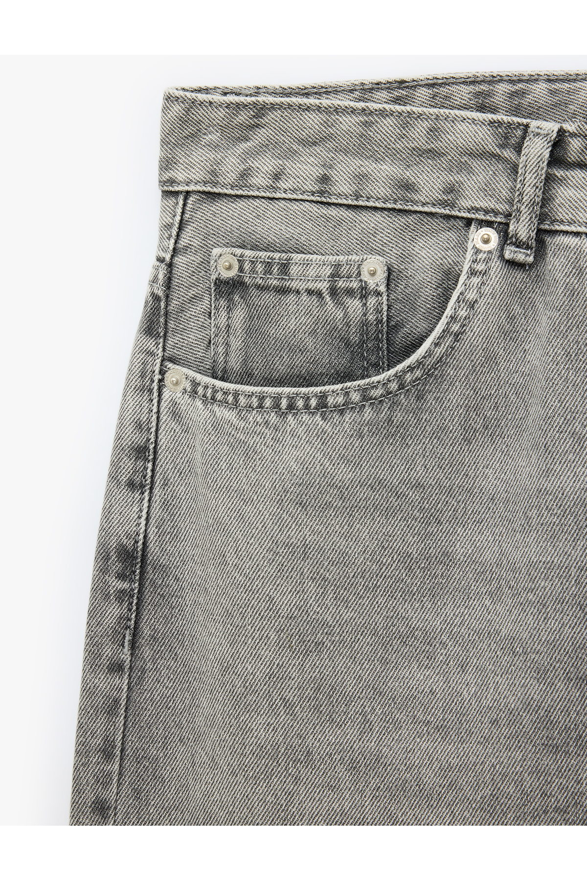 Koton Bol Normal Bel Oversize Pamuklu Baggy Jean Pantolon görsel 7