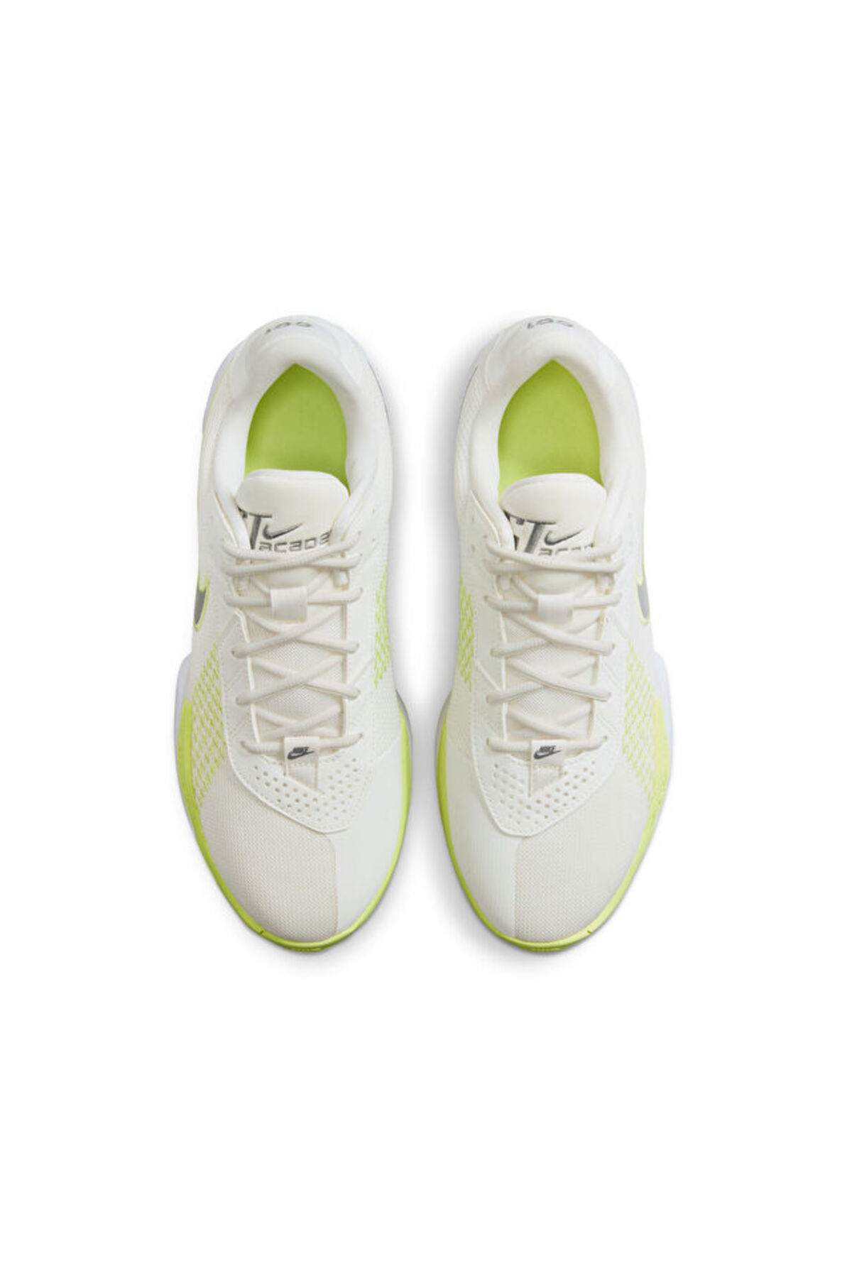G.T. Cut Academy Air Zoom Basketbol ve Günlük Spor Ayakkabı Kırık Beyaz / Limon Sarısı / Gri - Sail / Light Lemon Twist / White / Smoke Grey — رنگارنگ LEORAAIR004 — تصویر 4 از 8