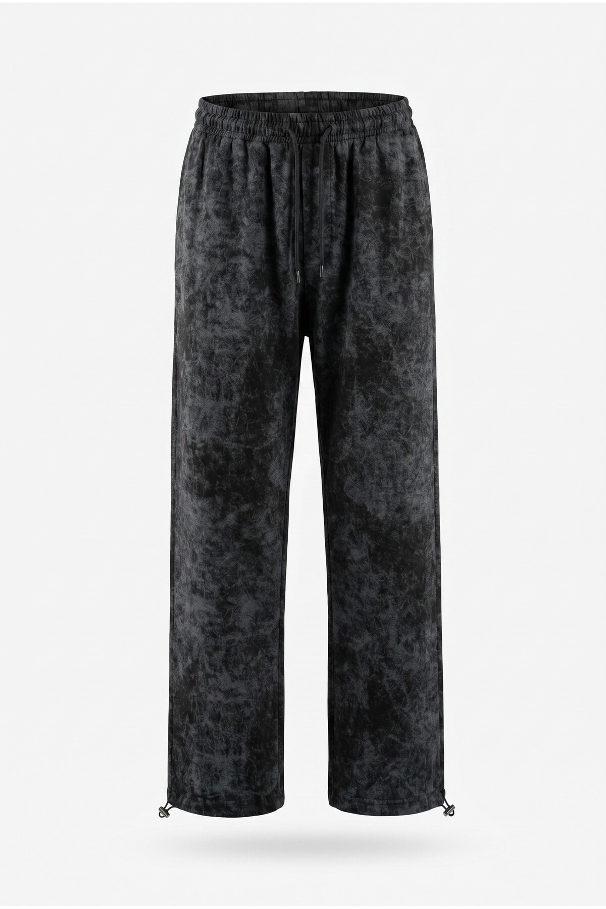 NOTHING Unisex Yıkama Desenli Ayarlanabilir Paça Baggy Premium Eşofman Altı OZSA-5097