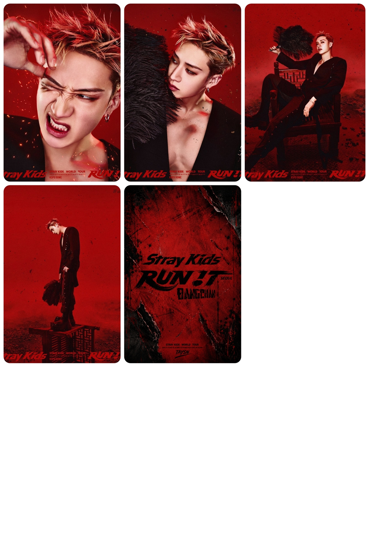 Sntay STRAY KİDS FOTOKART SETİ bangchan 'Run it bias vers
