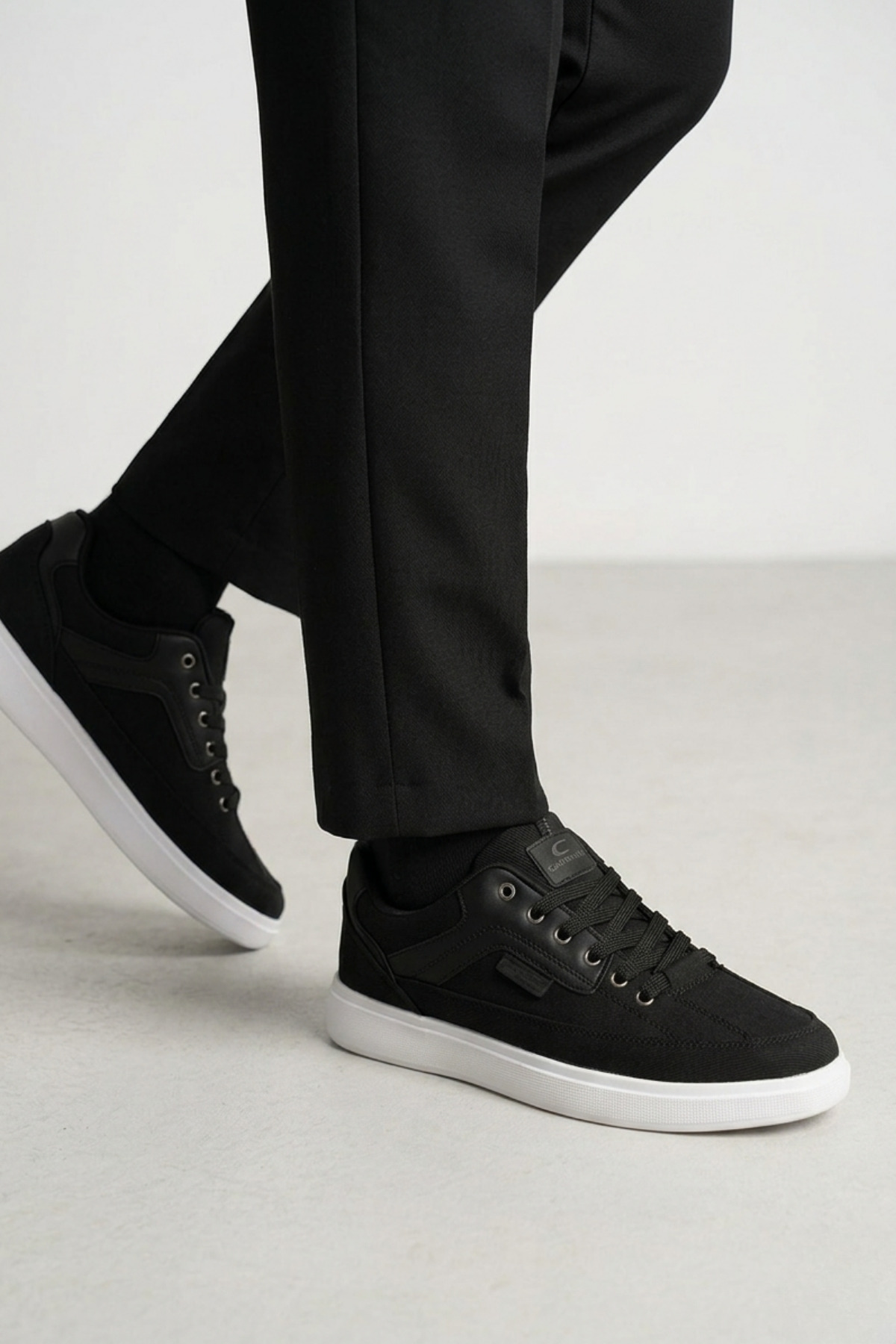 Walkenzo 1157 Erkek Hafif Rahat Taban Bağcıklı Keten Spor Ayakkabı — رنگارنگ WMK5170