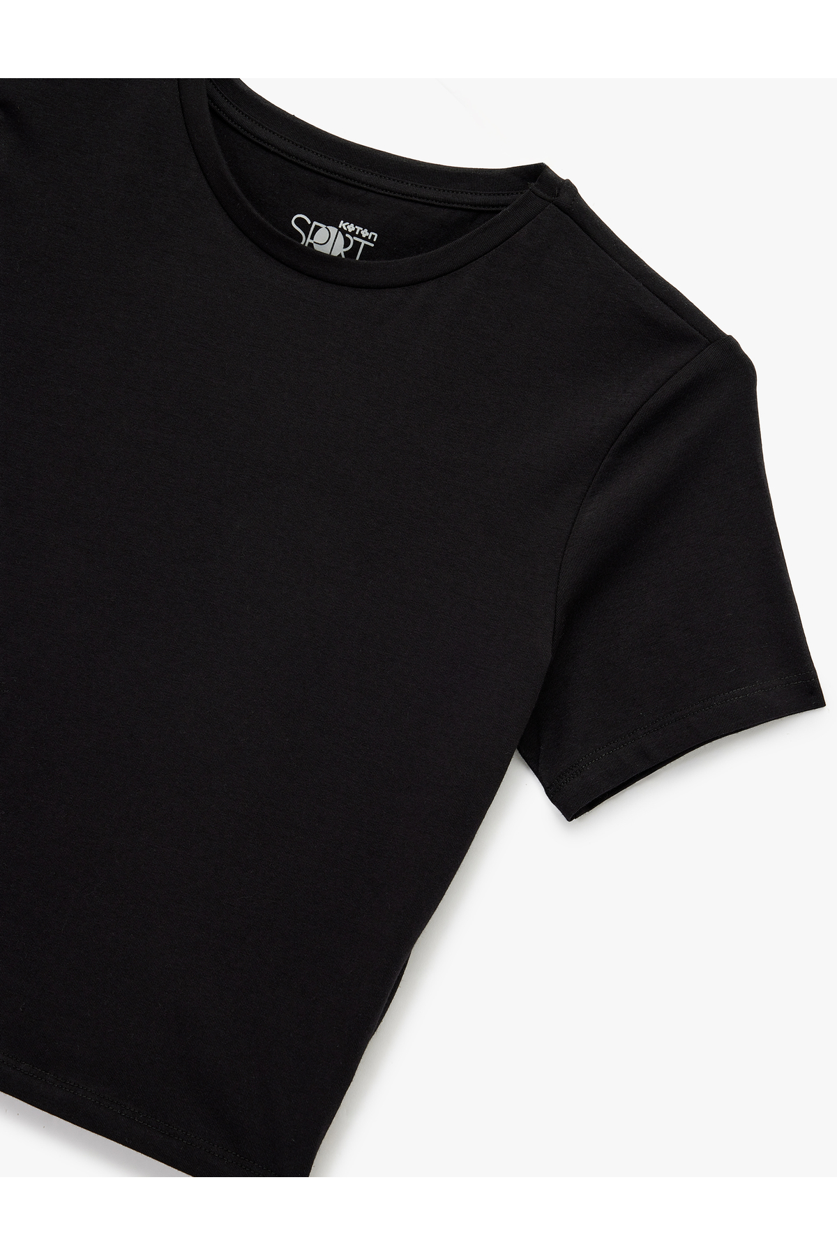 Koton Slim Fit Kısa Kollu Pamuklu Bisiklet Yaka Spor Tişört görsel 7