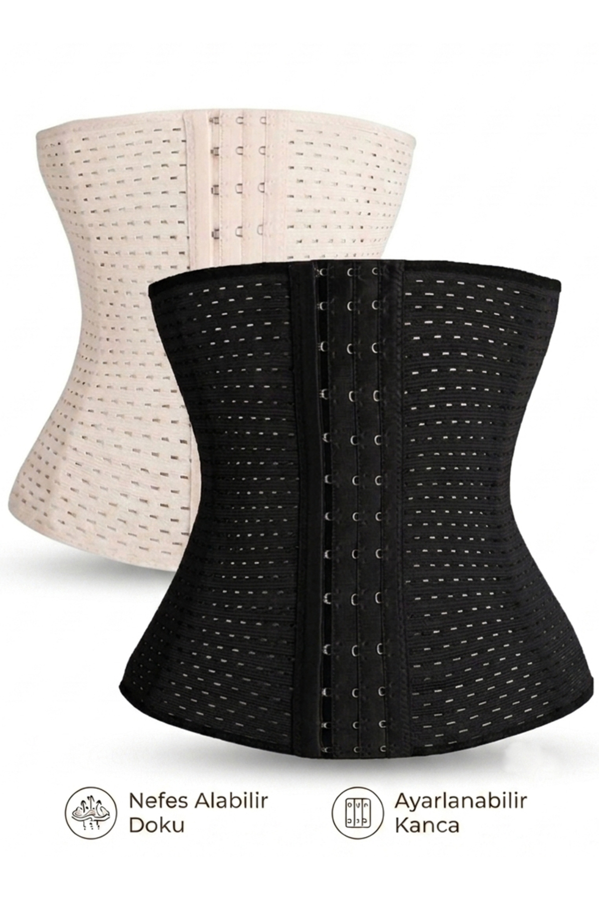 Puerperal Waist Corset Tightening Corset Waist Trainer Shaping Belt 2pcs Set