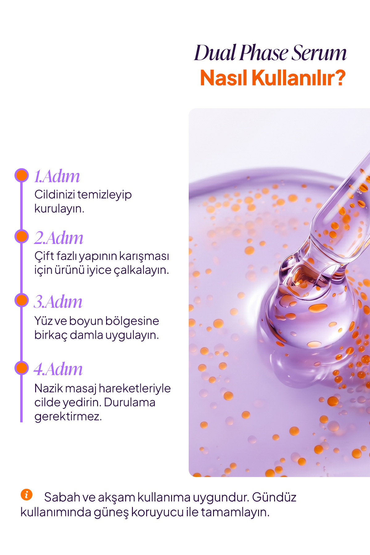 pHLab Çift Fazlı Somon DNA + Succinic Acid Nemlendirici Anti-Aging Bakım Serumu — PHSSA-01 — تصویر 5 از 8