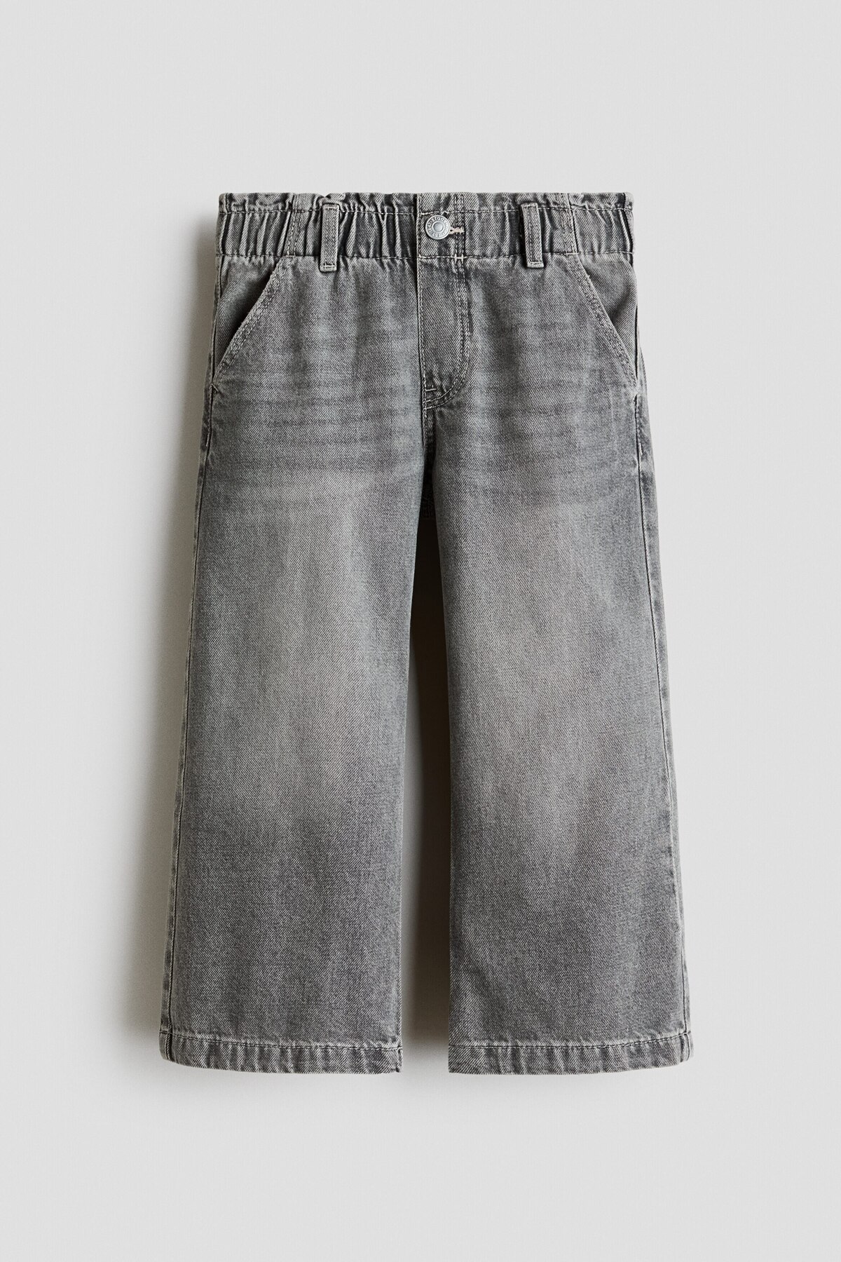 کیف دستی کاغذی پا پهن با کمر جین اچ اند ام شلوار H&M