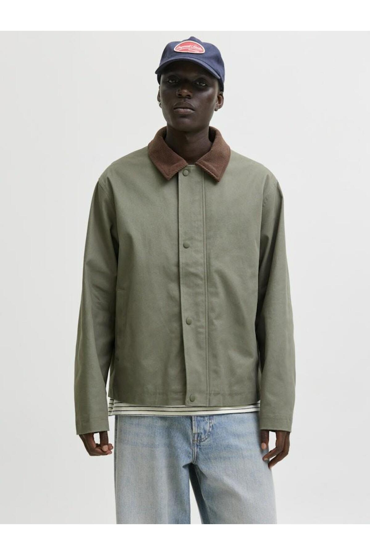 Jack & Jones Yaka Detaylı Yeşil Erkek Ceket 12288889 - Fiyatı