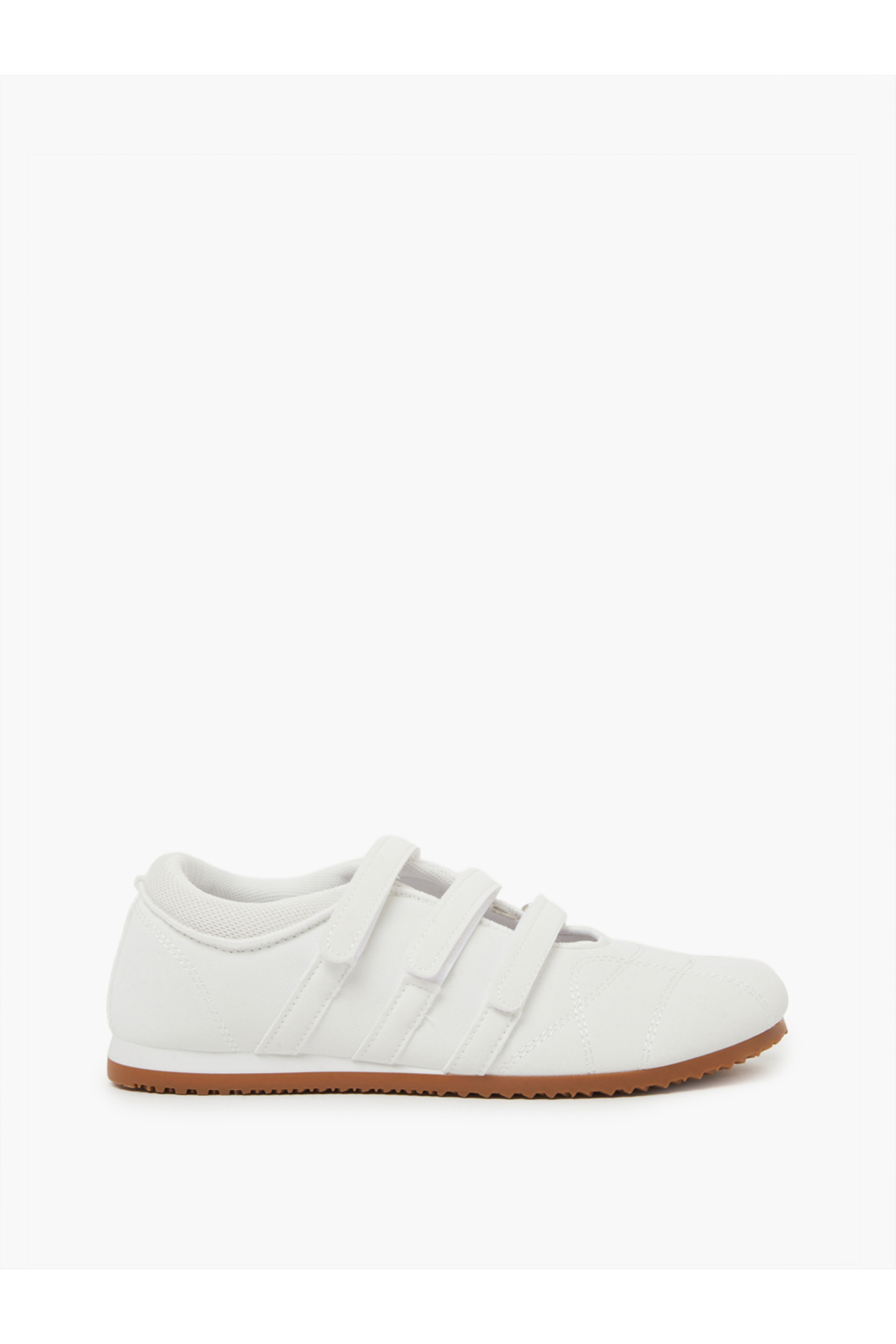 Styli White Velcro Strap Sneakers