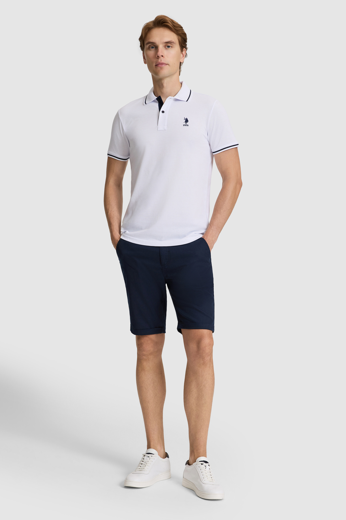 U.S. Polo Assn. Erkek Lacivert Dokuma Şort 50326129-VR033