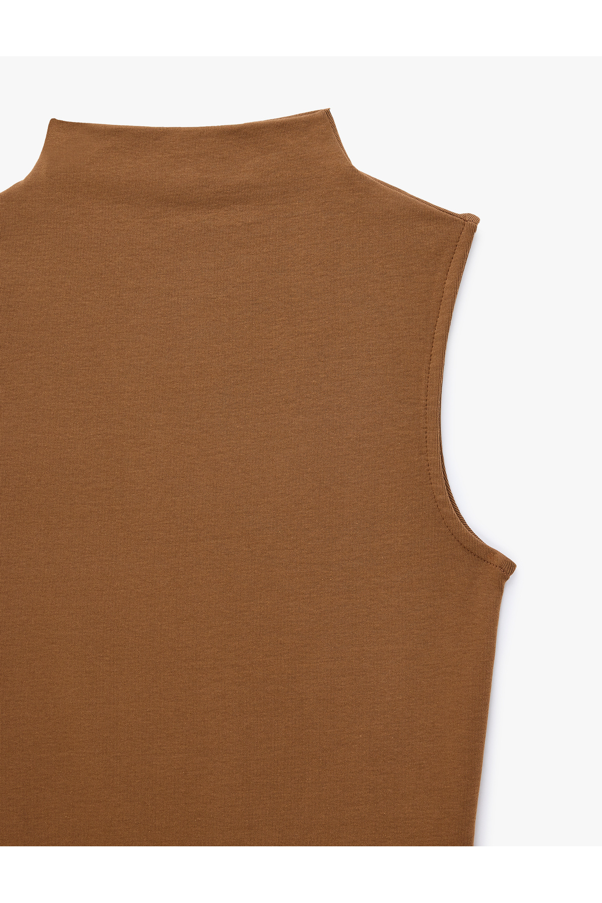 Koton Pamuklu Dik Yaka Slim Fit Kolsuz Body görsel 7