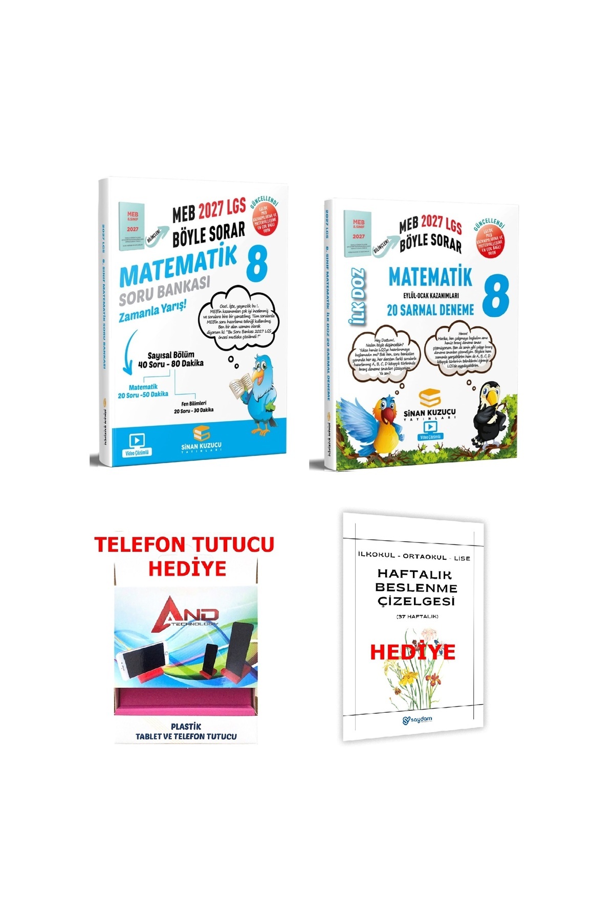 SİNAN KUZUCU YAYINLARI 2026-2027 Müfredat 8 Sınıf LGS Matematik
