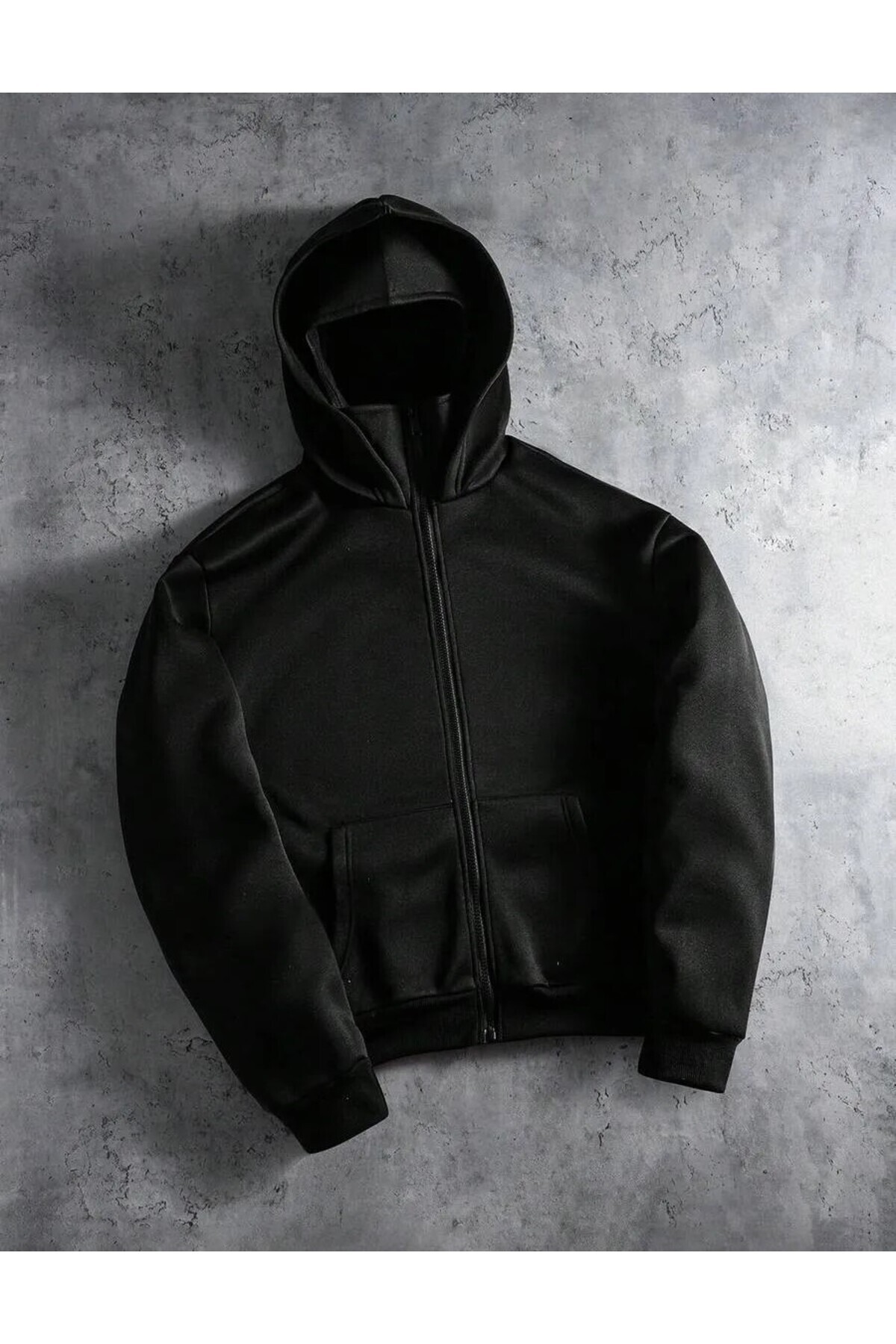 AZIZI TEKSTIL Kar Maskeli Ninja Unisex Sweatshirt Hırka 2iplik kalın polar görsel 4