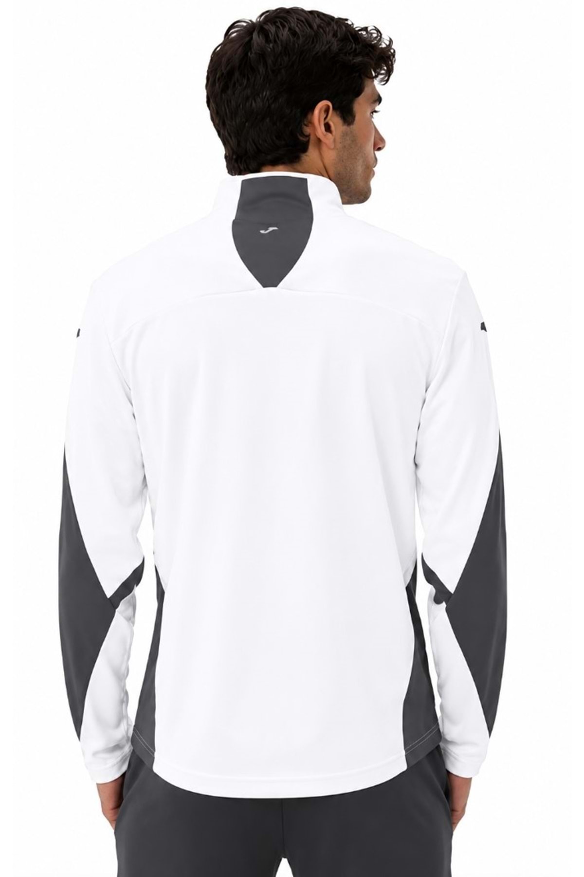Joma 9212426 Antrenman Sweatshirt Stadio Yarım Fermuarlı Erkek Sweatshirt BEYAZ görsel 4