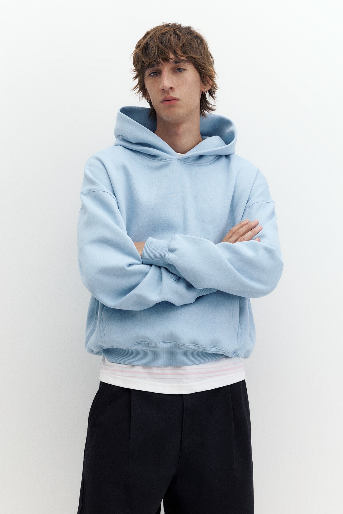 Kapüşonlu boxy sweatshirt