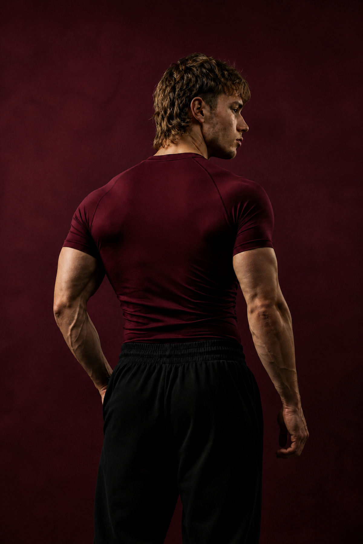 Raw Limits Basic Erkek Kısa Kollu Compression T-Shirt Dar Kesim Fitness Gym Antrenman Tişörtü görsel 2