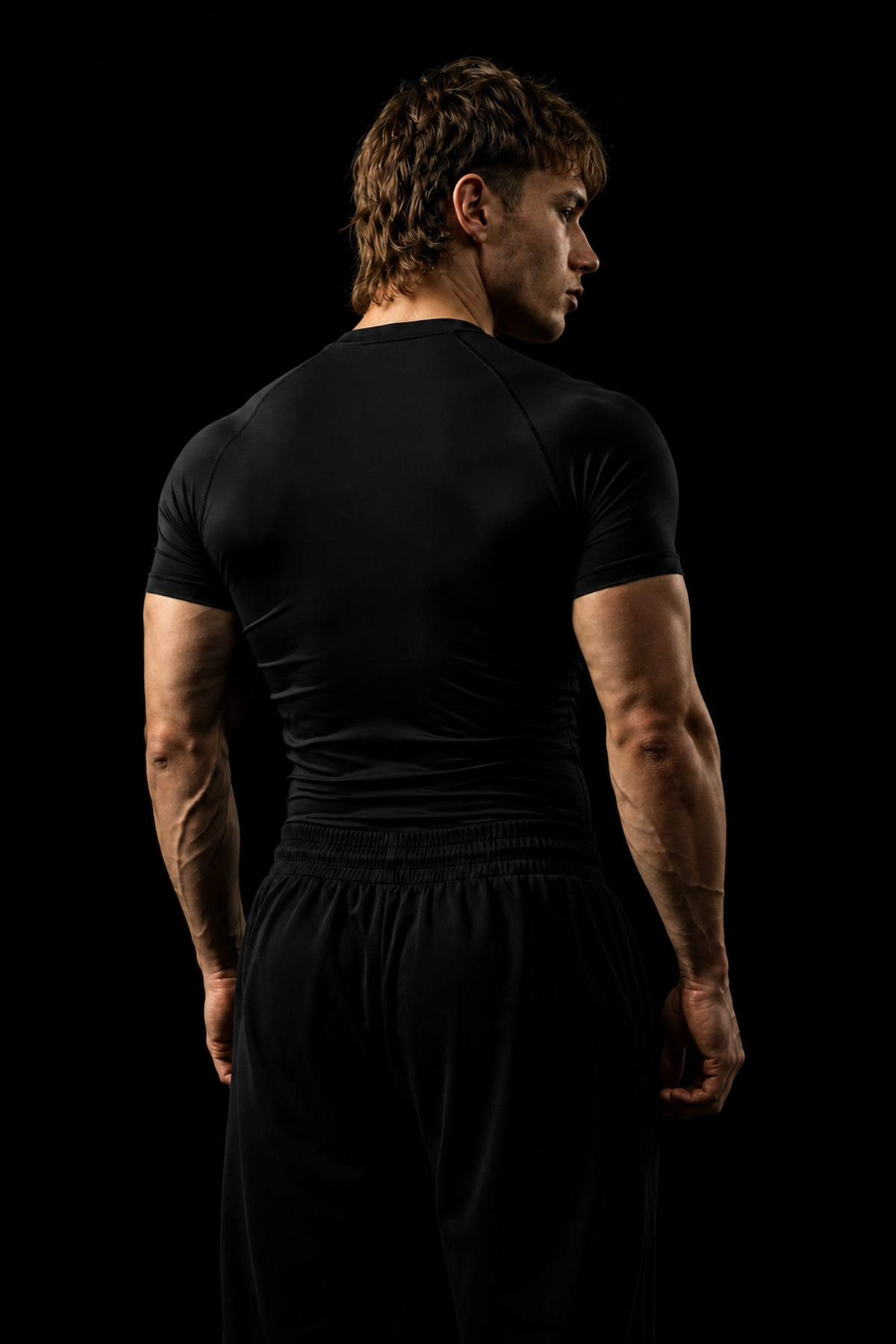 Raw Limits Basic Erkek Kısa Kollu Compression T-Shirt Dar Kesim Fitness Gym Antrenman Tişörtü görsel 2