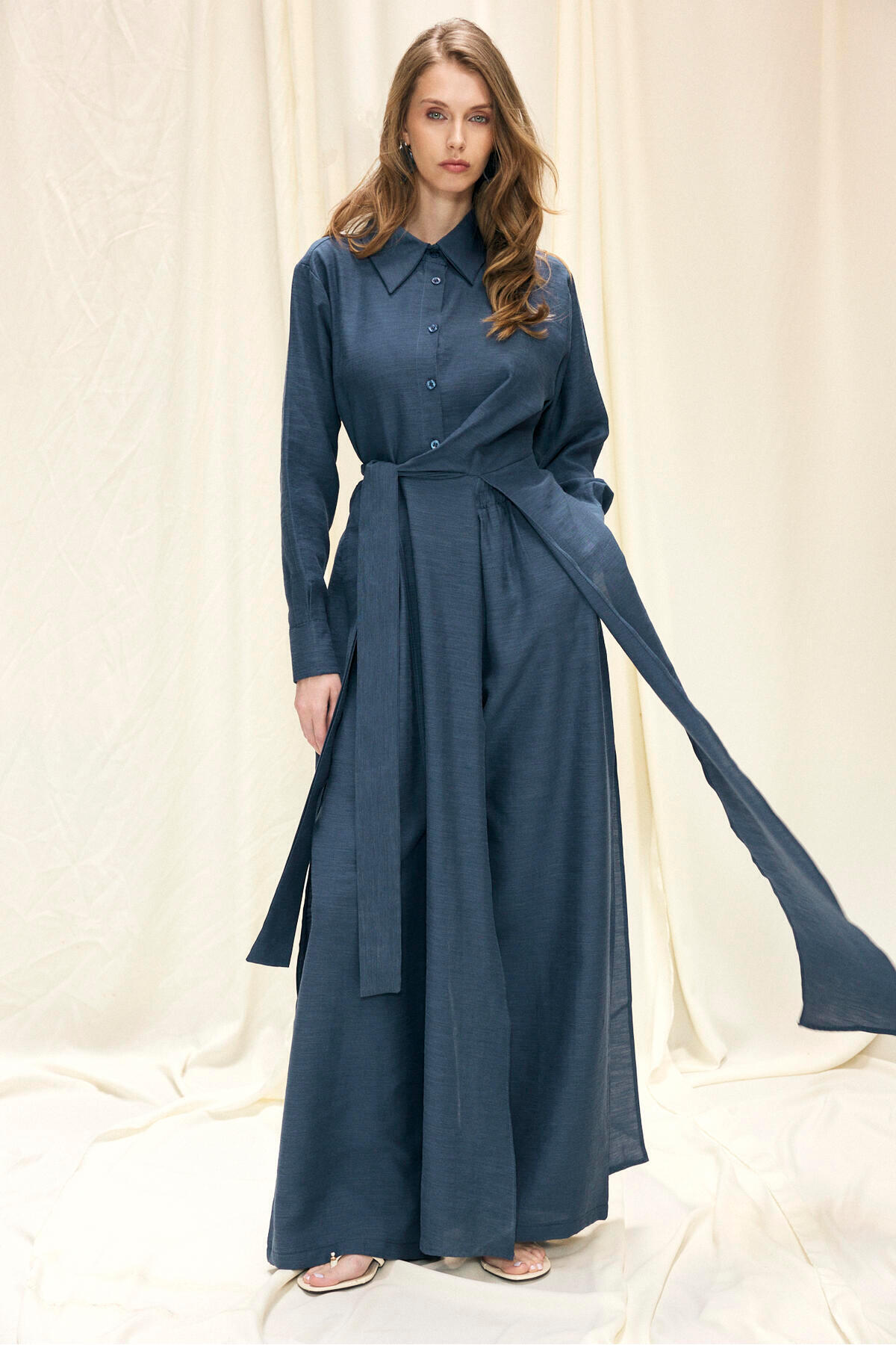 Touche Prive Linen Front Slit Set of 2