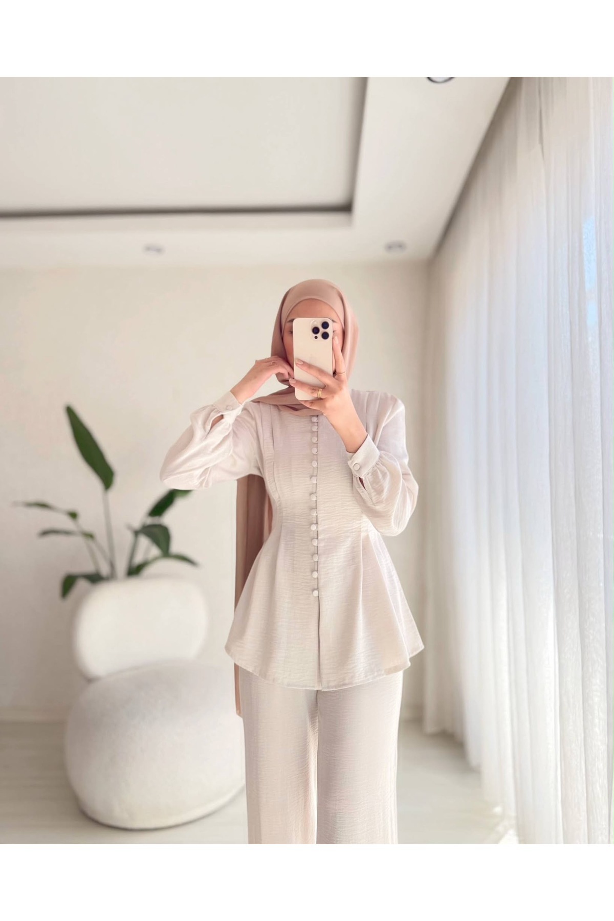 BELLASTORE Button detailed double set