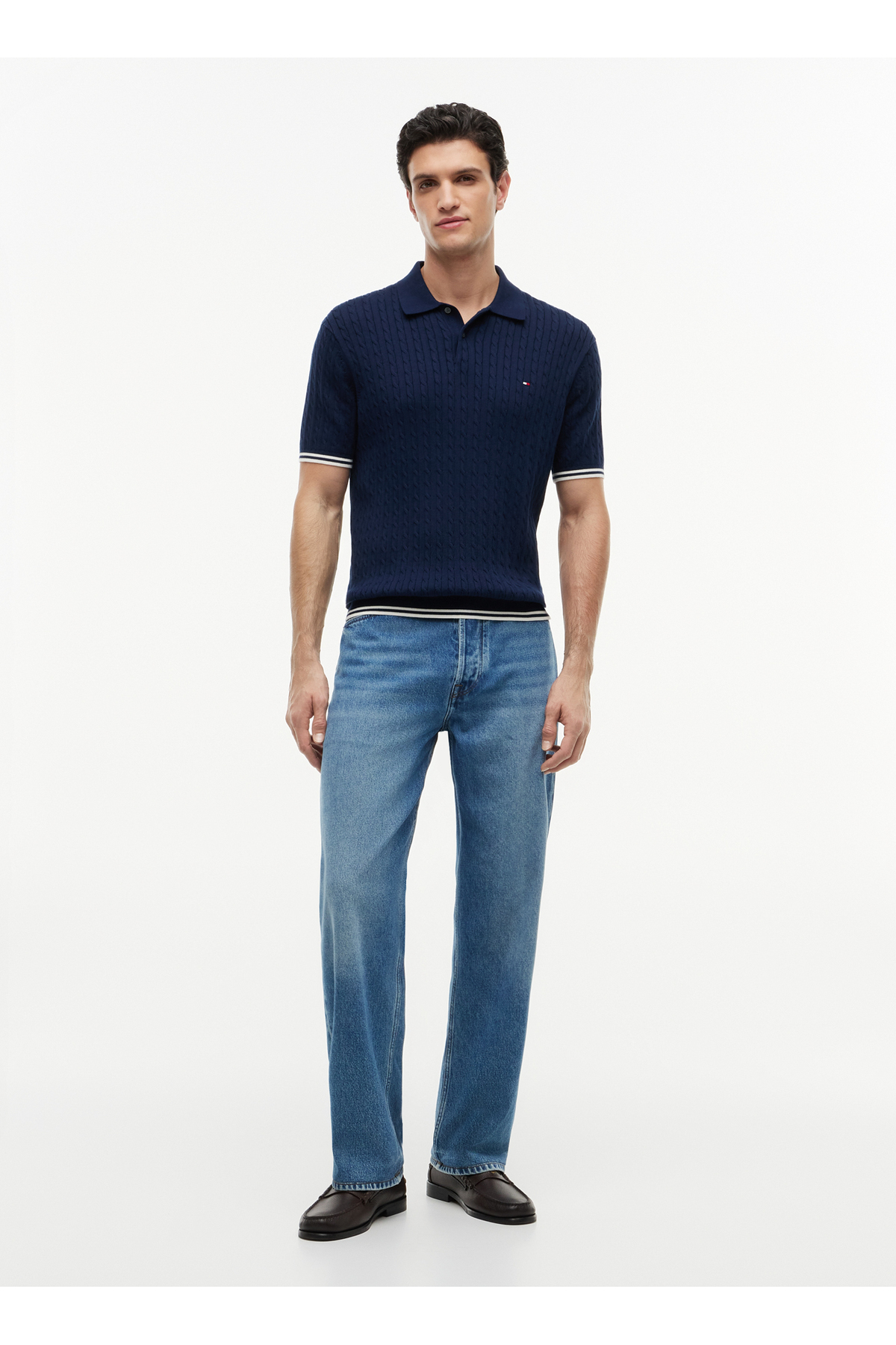 پولوشرت مردانه یقه گرد | تامی هیلفیگر Tommy Hilfiger 5003404900 TR - تصویر 4