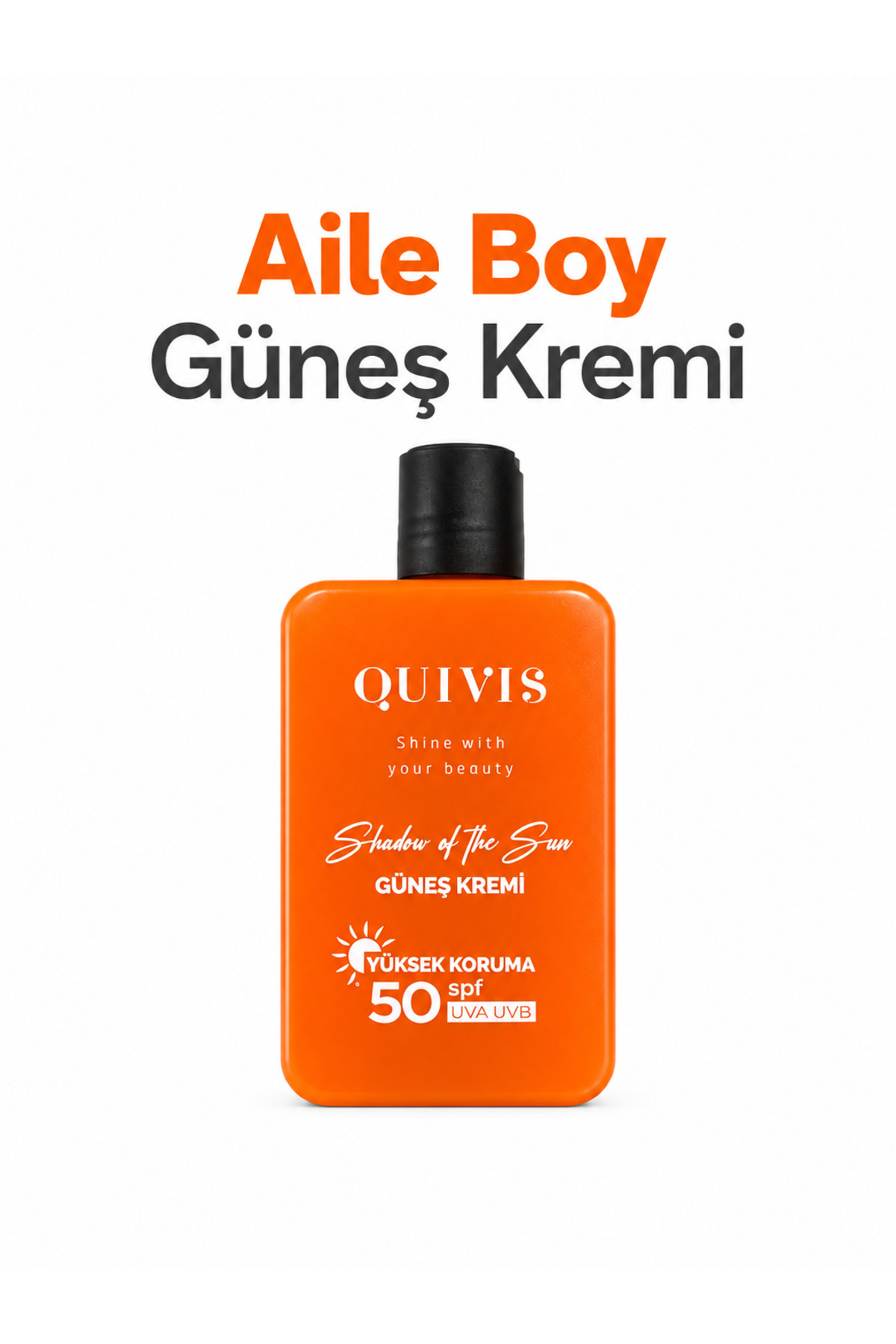 Güneş Koruyucu Krem Yüz ve Vücut İçin UVA UVB Korumalı Nemlendirici 150 ml — QS0024
