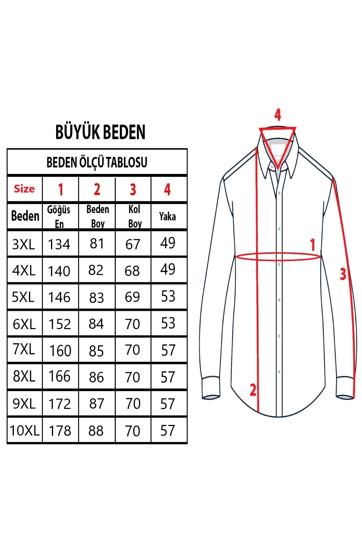 TOUSUS Erkek Büyük Beden Beyaz Pamuk Düğmeli Yaka Cepli Uzun Kol Gömlek görsel 4