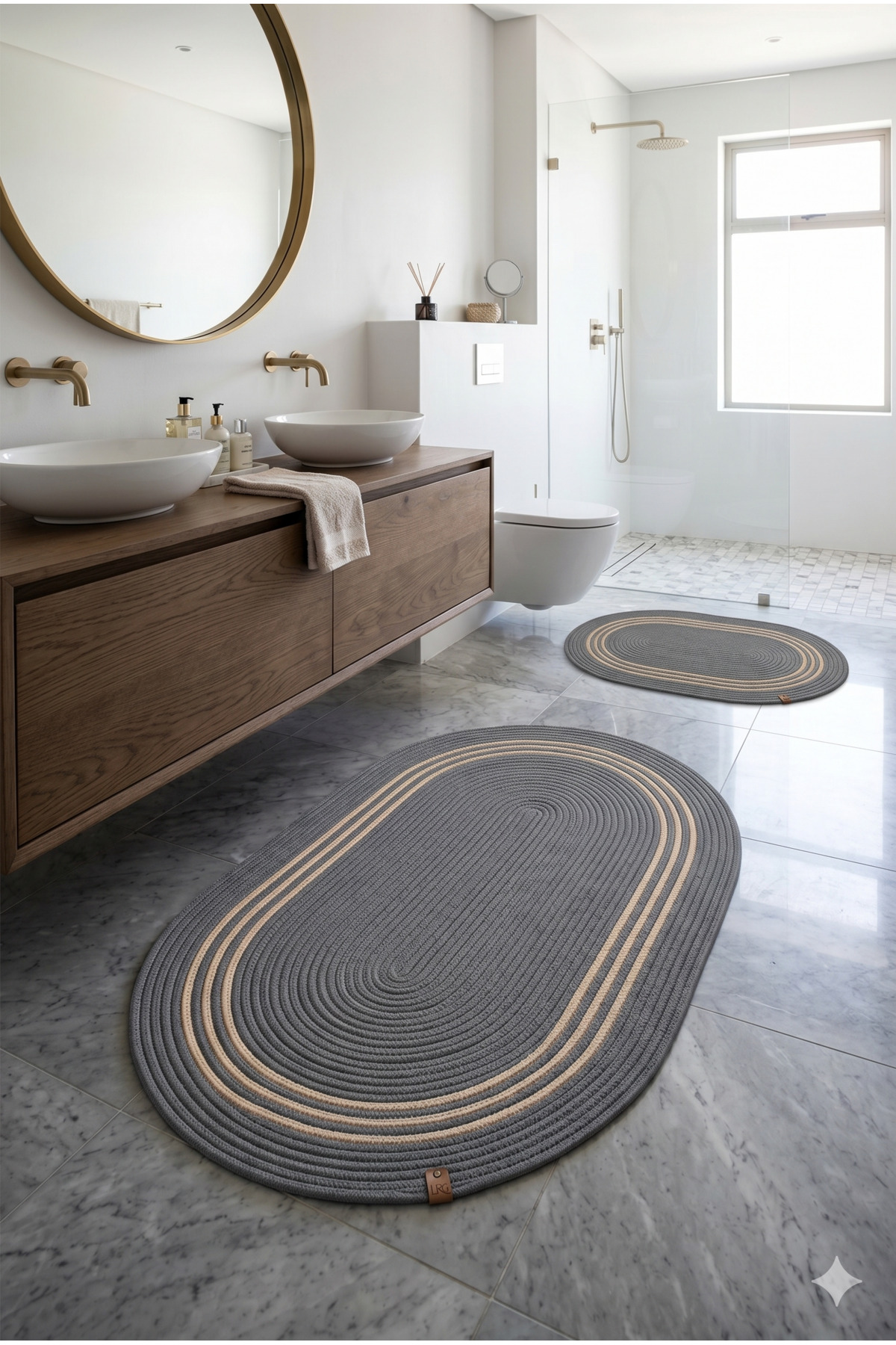 DOĞAL JÜT İP ÖRME BANYO PASPASI