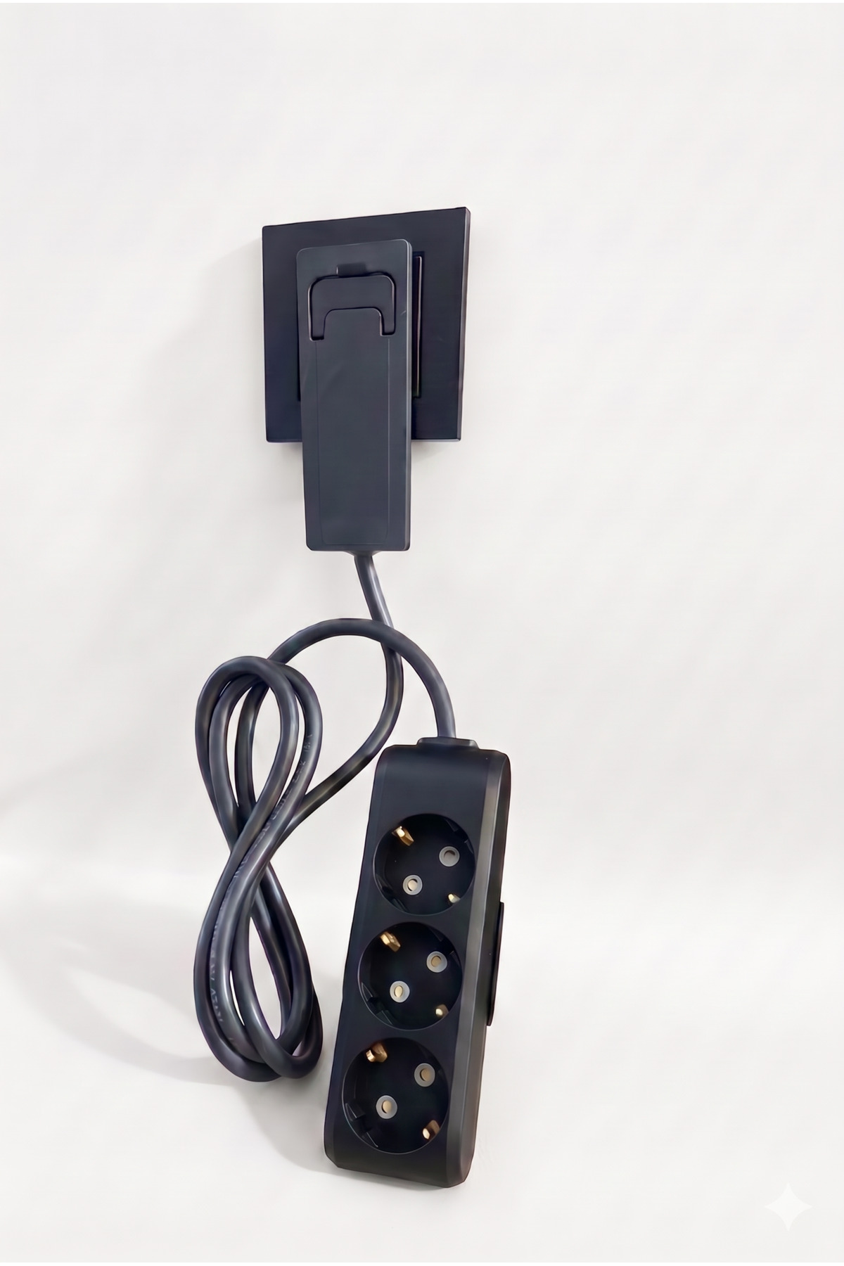 Ultra Thin Plug Extension Cable 3-Piece (1.5M) Stylish And Practical Solution For Narrow Spaces!