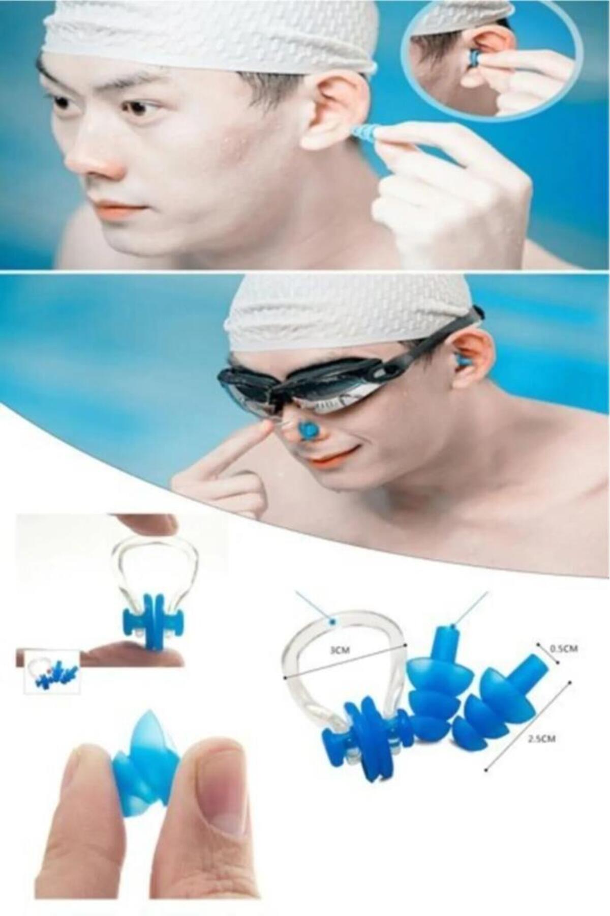 Ear Nose Plug Pool Sea Set To Avoid Water Escape While Swimming