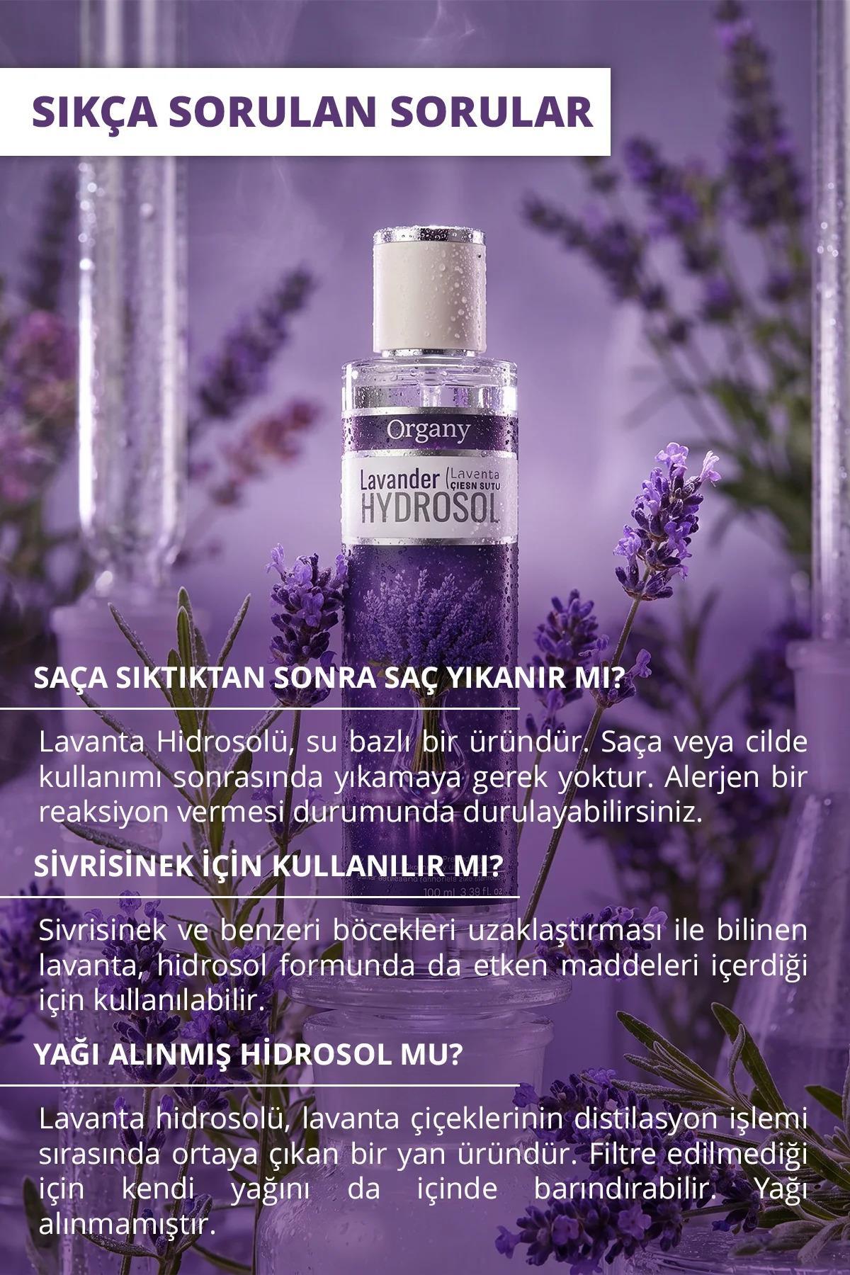Lavanta Suyu Hidrosolü Cilde Canlılık Veren %100 Doğal Besleyici Yüz ve Cilt Bakım Toniği Lavender Hidrosol 100 ml — OGDSLHH100 — تصویر 4 از 4