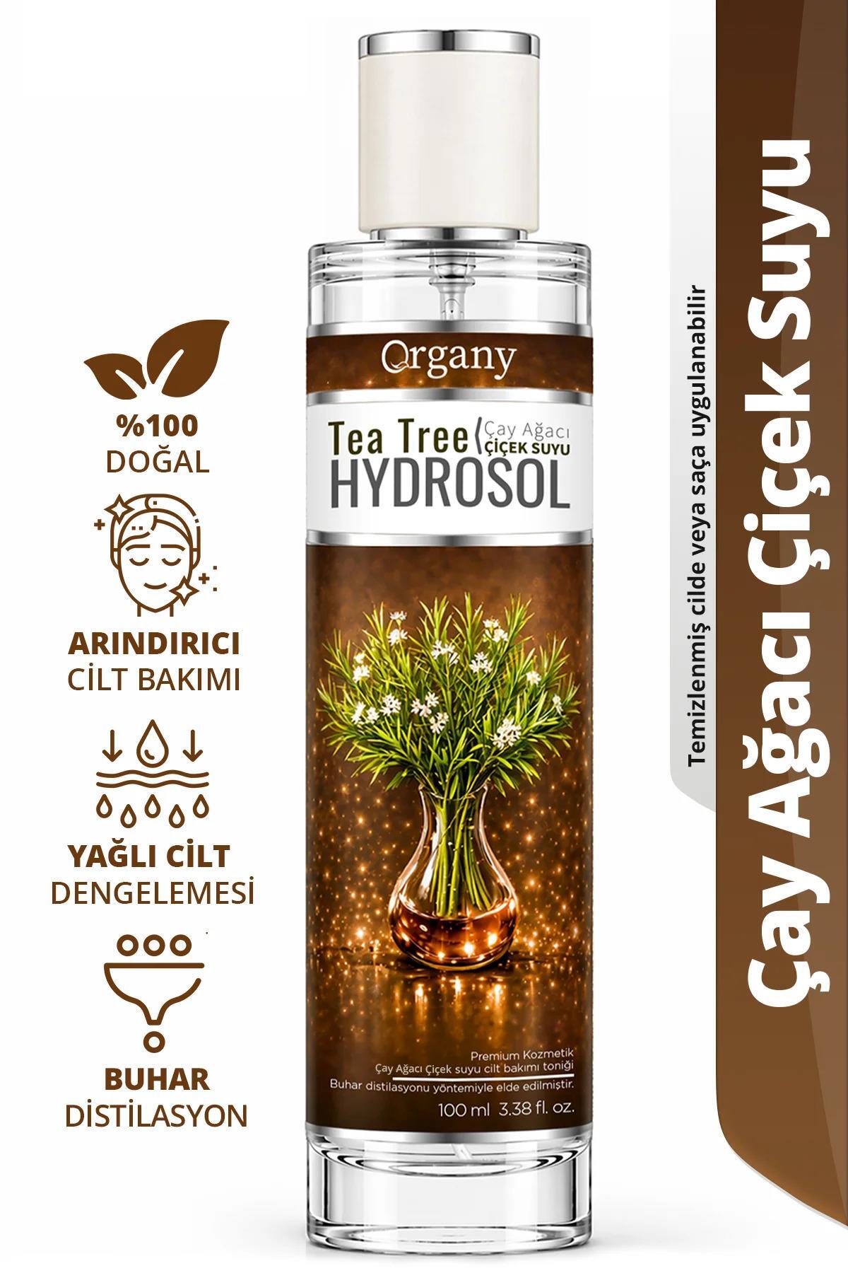 Çay Ağacı Suyu Hidrosolü Yağlı Ciltler için %100 Doğal Arındırıcı Cilt Bakım Toniği Tea Tree Hidrosol 100 ml — OGDSCAM100