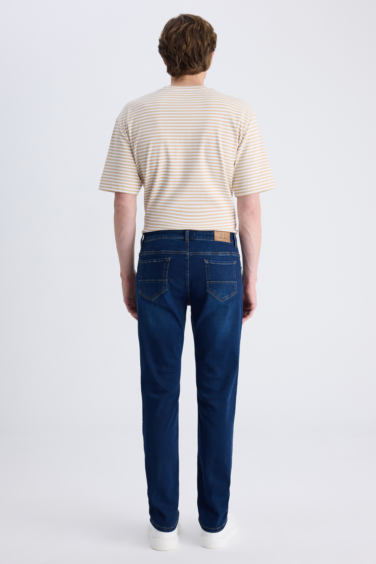 D'S Damat Ds Damat Slim Fit İndigo Pamuklu Denim Pantolon görsel 8
