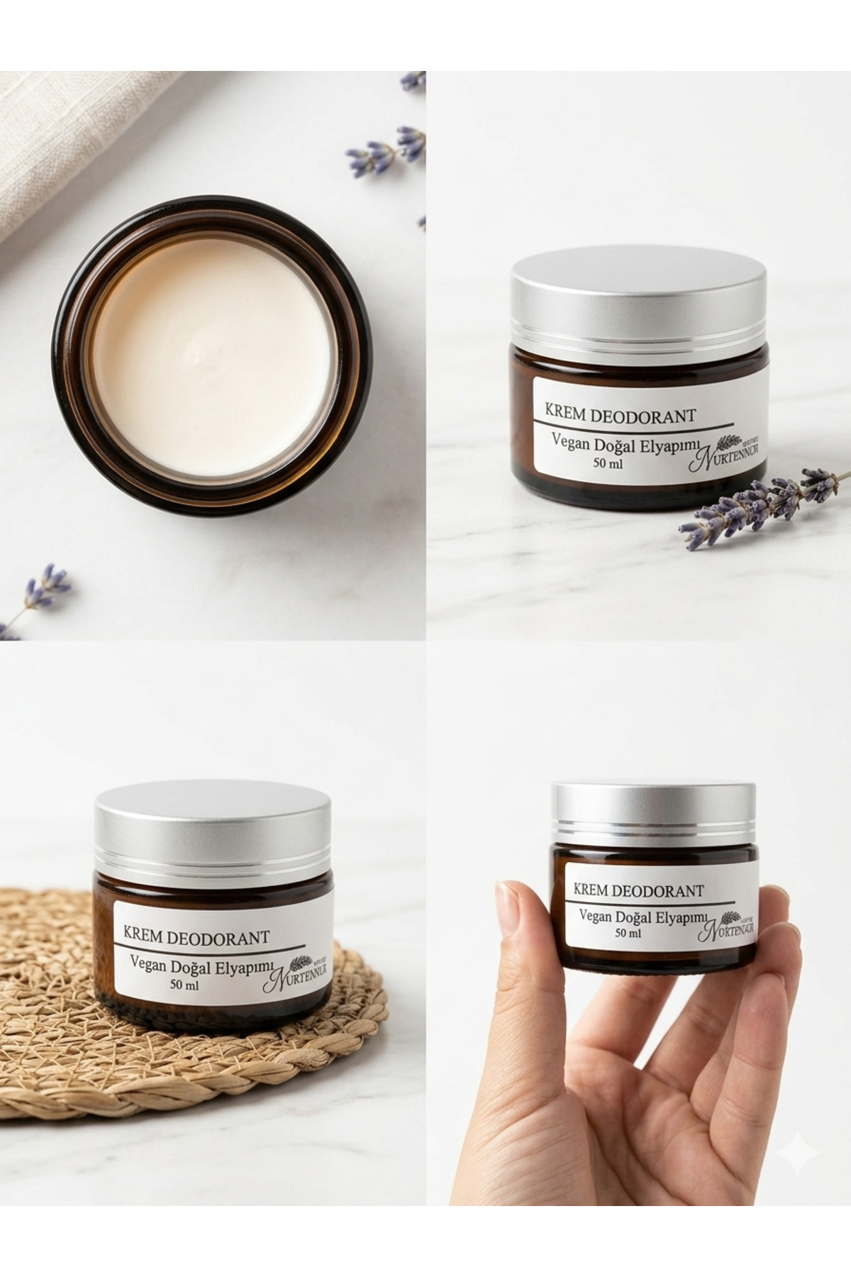 ナツ 3点おまとめ クリーム nurtennur Ölü Deriyi Kaldıran 1 Hafta Etkili Krem Deodorant 30 ml