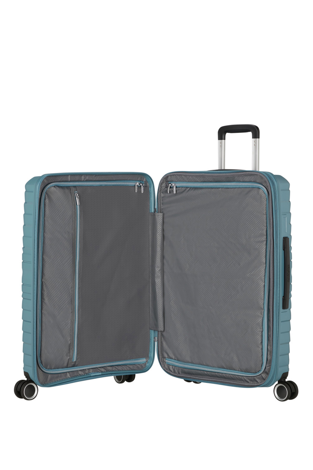 American Tourister Mavi Çekçekli Sert Valiz FLYTWIST-SPINNER 67/24