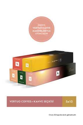 Nespresso Vertuo Coffee+ Kahve Seçkisi - 50 Kapsül