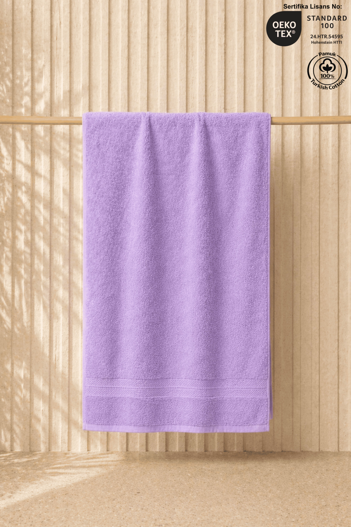 Lilac Beach Towel 100% Cotton Certified Sea & Pool Towel 70x130cm