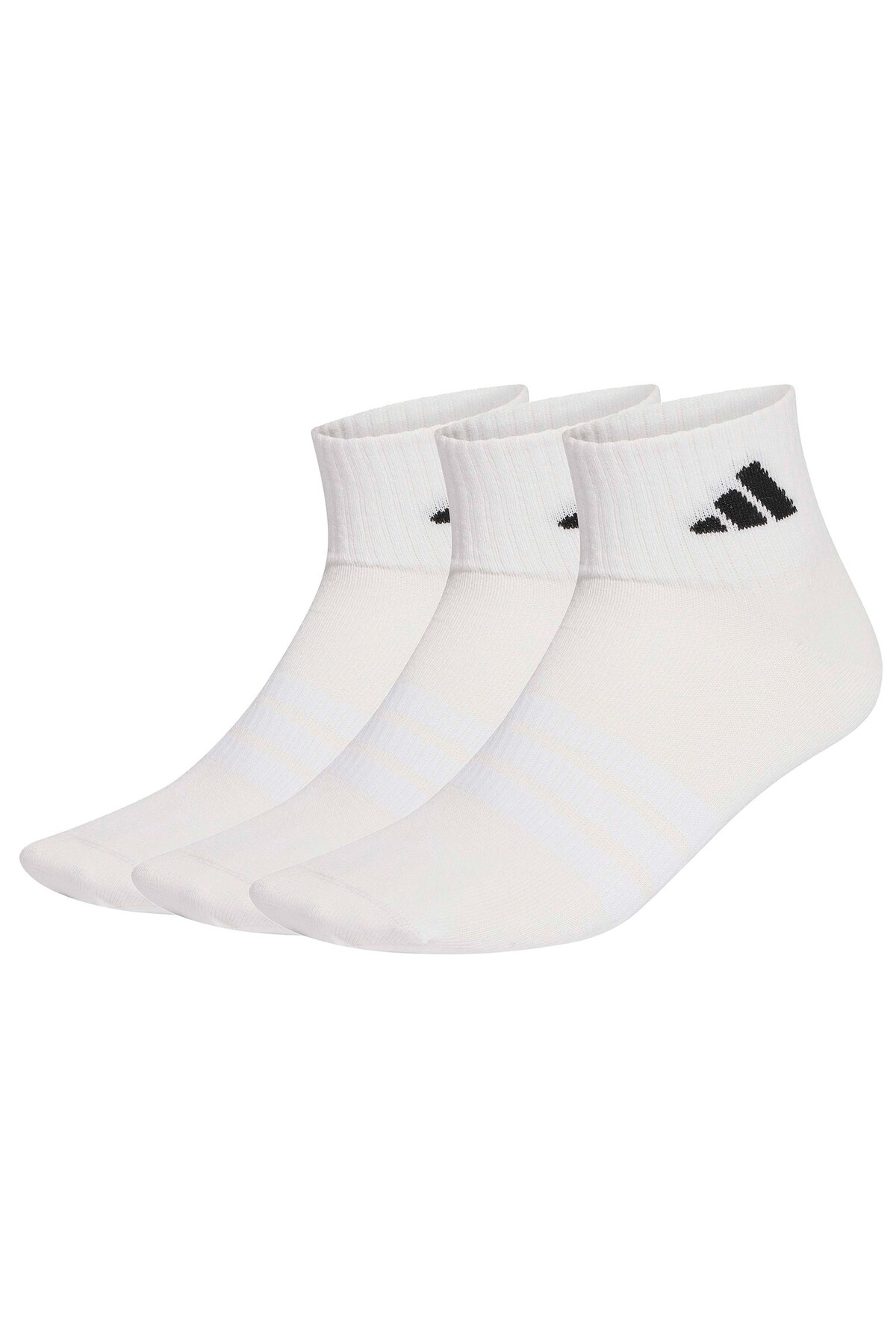 adidas Spor EcoFit Yastıklı Bilek Çorabı 3’lü Paket Ayak Kemeri Desteği, Sportif ve Konforlu, Dayanıklı görsel 2