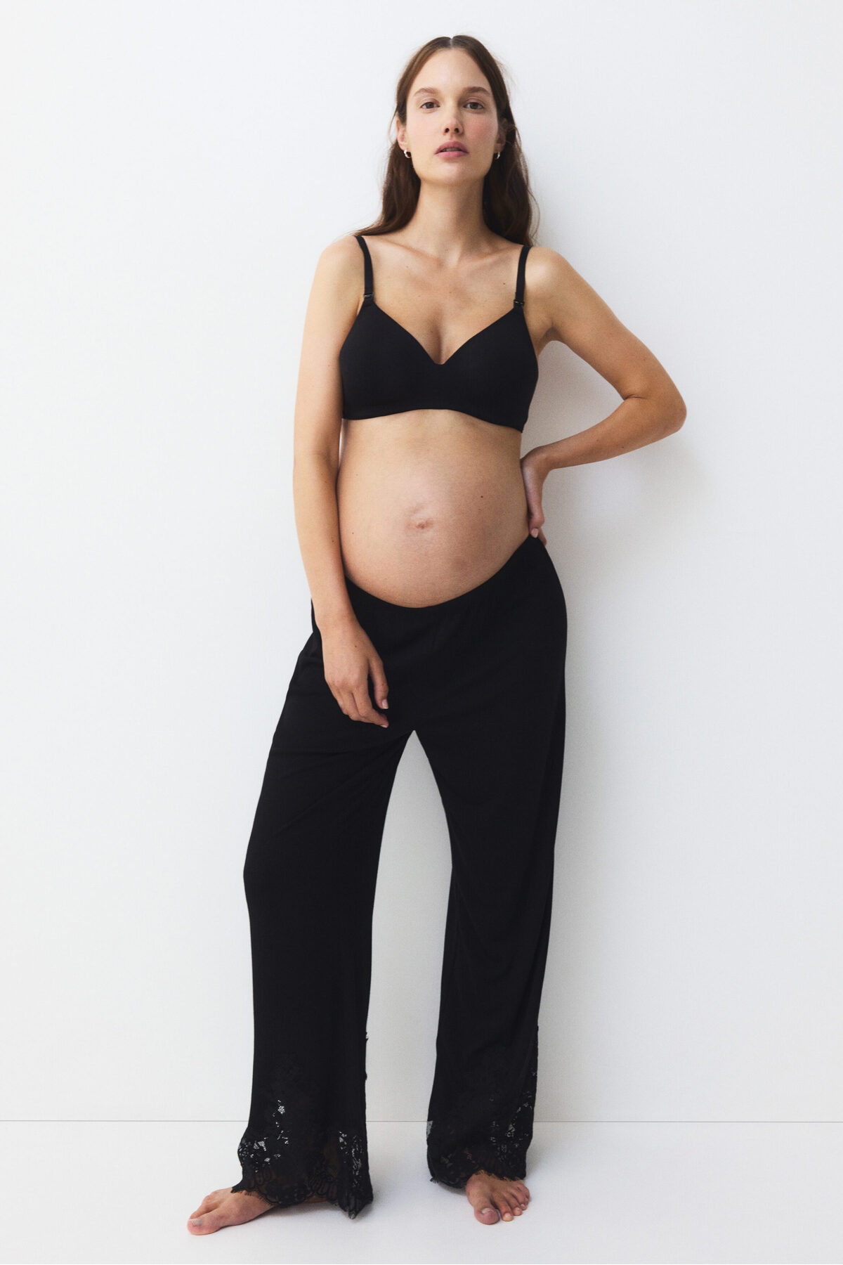 H&M MAMA 2'li Dolgulu Balensiz Emzirme Sütyeni görsel 3