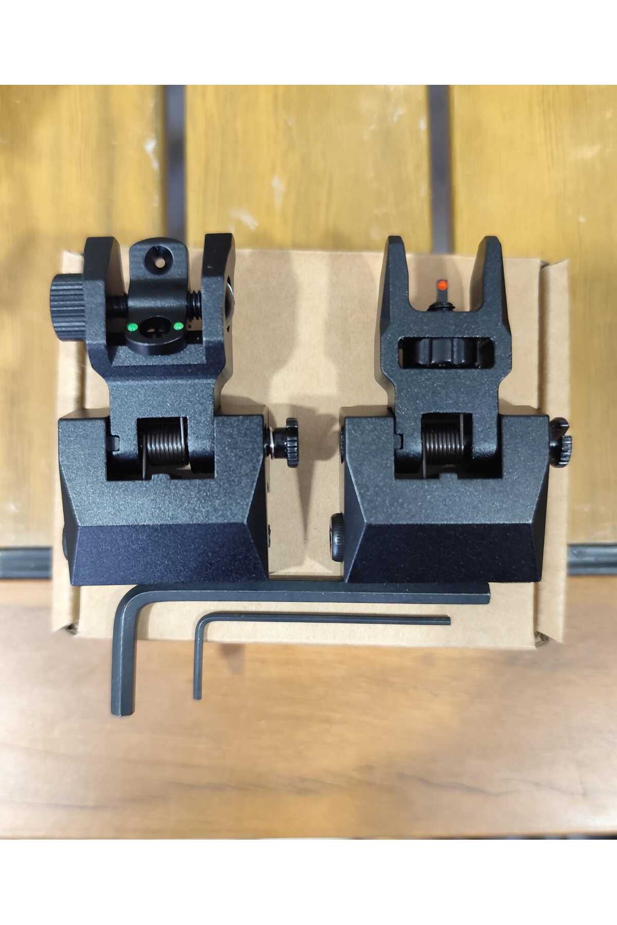 Forestia V2 Fiber Optik Demir Nişangah Gez Arpacık Seti Yeşil ve